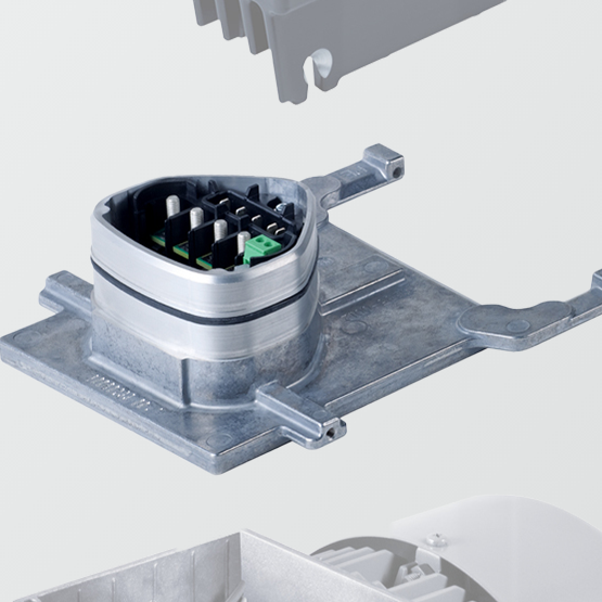 Baugröße A Adapterplatte für INVEOR M zur Wandmontage KostalNr 10023107 
